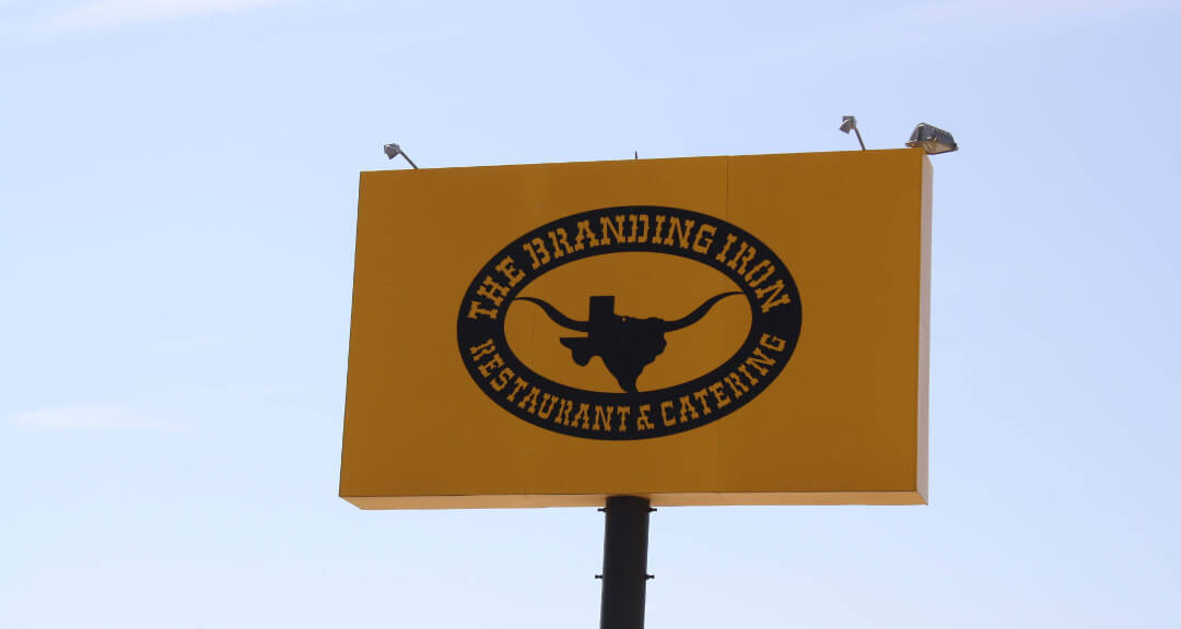 Branding Iron BBQ Sign