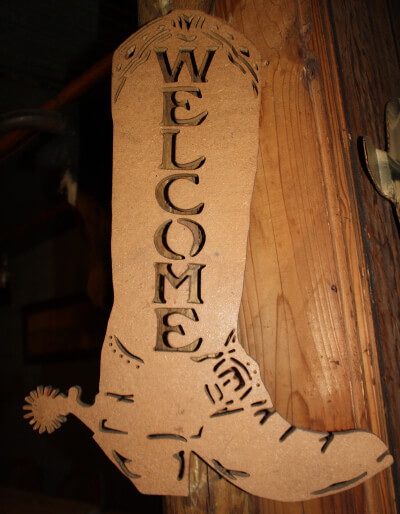 Branding Iron BBQ Welcome Boot